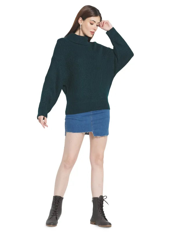 Mettle Women Green Pullover