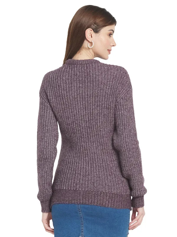 Mettle Women Maroon Pullover