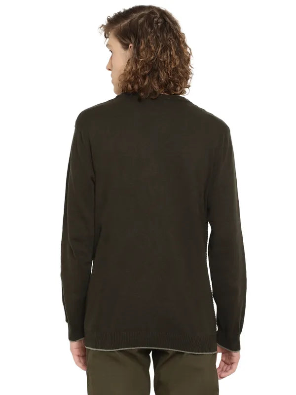 Mettle Men Olive Green Pullover