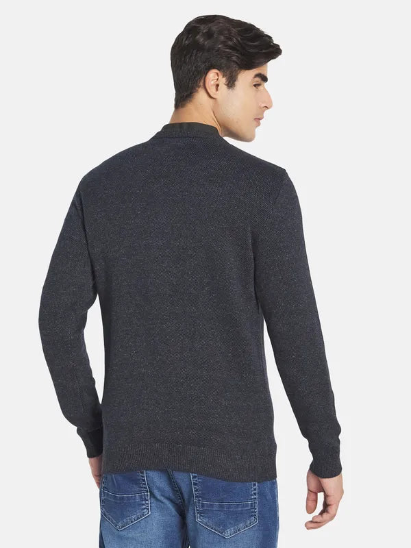 Mettle Men Grey V Neck Pullover