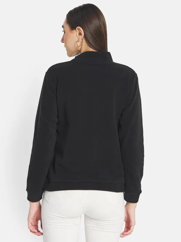 Mettle Women Black Sweatshirt