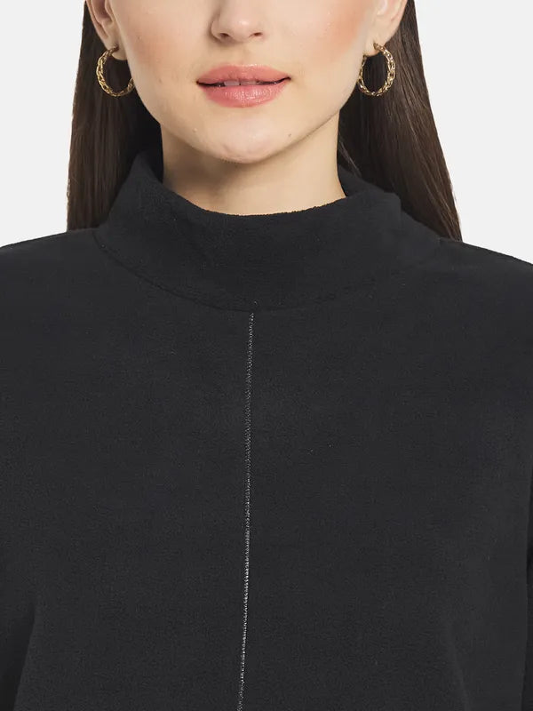 Mettle Women Black Sweatshirt