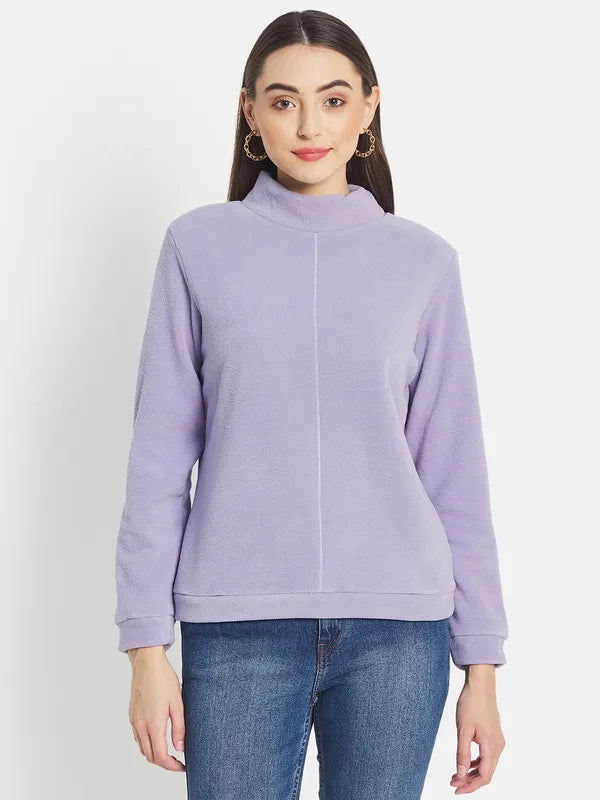 Mettle Women Purple Sweatshirt