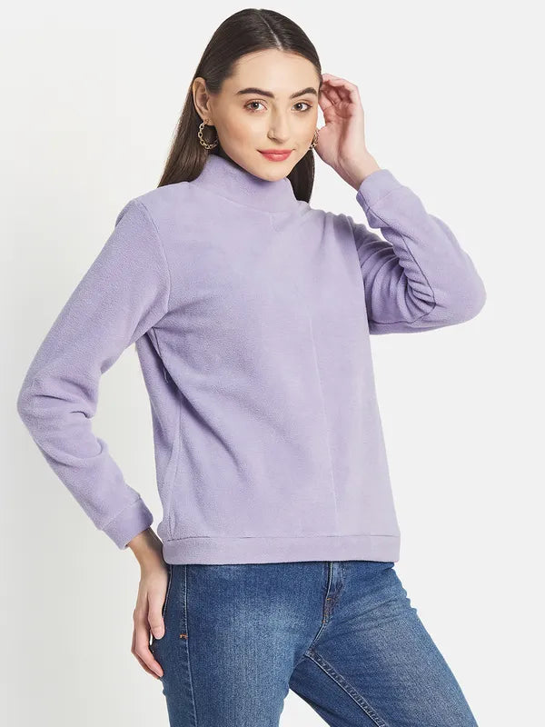 Mettle Women Purple Sweatshirt