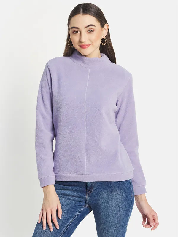 Mettle Women Purple Sweatshirt