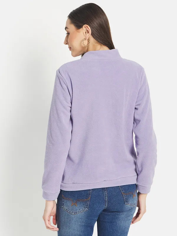 Mettle Women Purple Sweatshirt