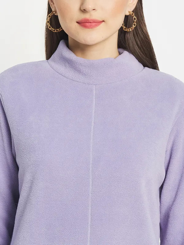 Mettle Women Purple Sweatshirt