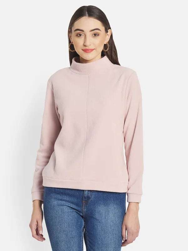 Mettle Women Pink Sweatshirt