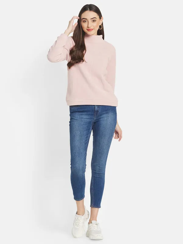 Mettle Women Pink Sweatshirt