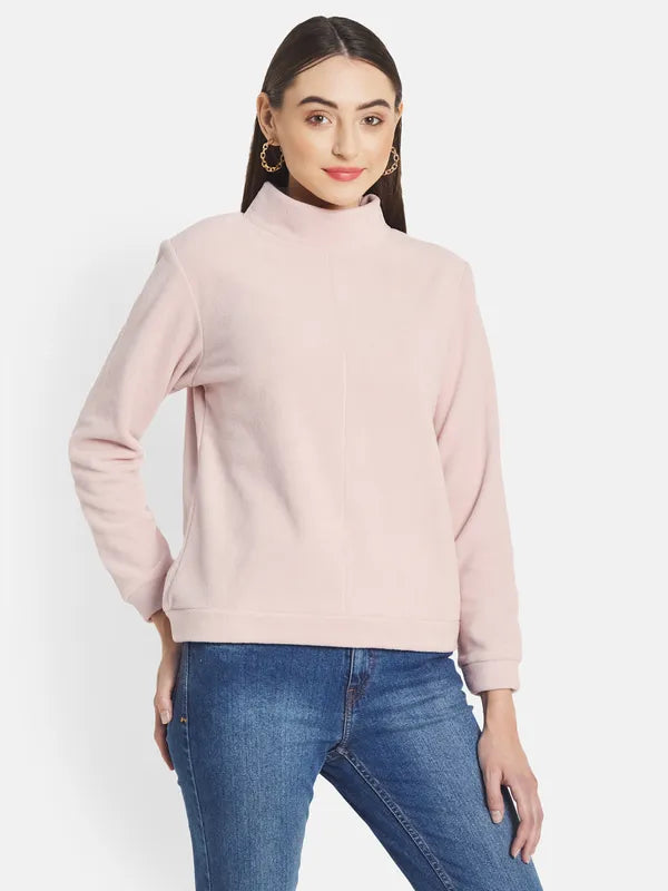 Mettle Women Pink Sweatshirt