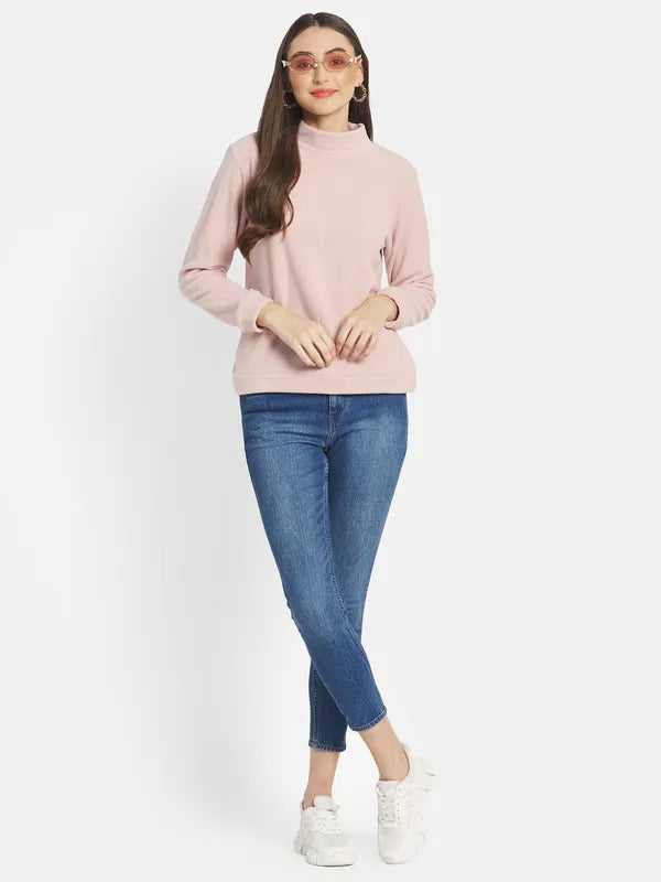 Mettle Women Pink Sweatshirt