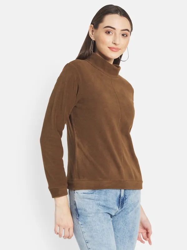 Mettle Women Brown Sweatshirt