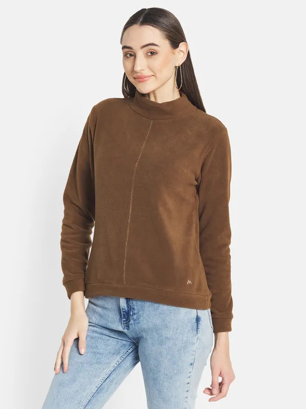 Mettle Women Brown Sweatshirt