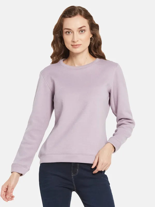 Women Solid Sweatshirt