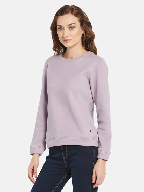 Women Solid Sweatshirt