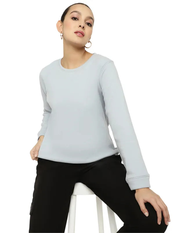 Mettle Women Blue Sweatshirt