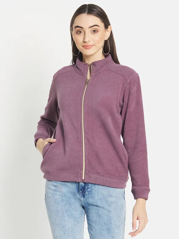 Mettle Women Purple Sweatshirt