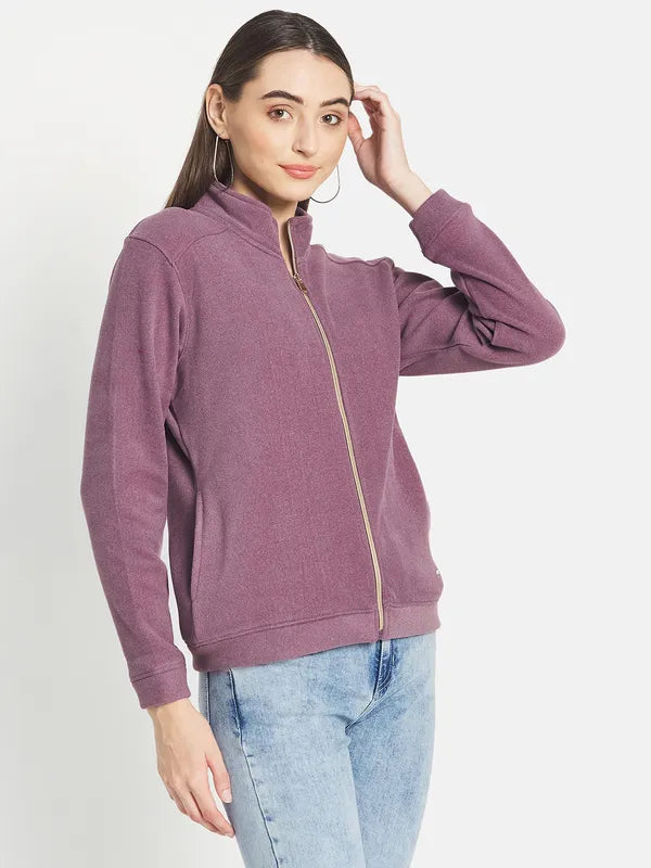 Mettle Women Purple Sweatshirt