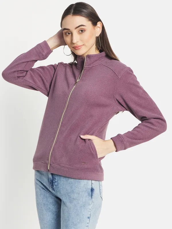 Mettle Women Purple Sweatshirt