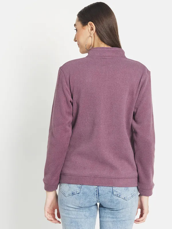 Mettle Women Purple Sweatshirt