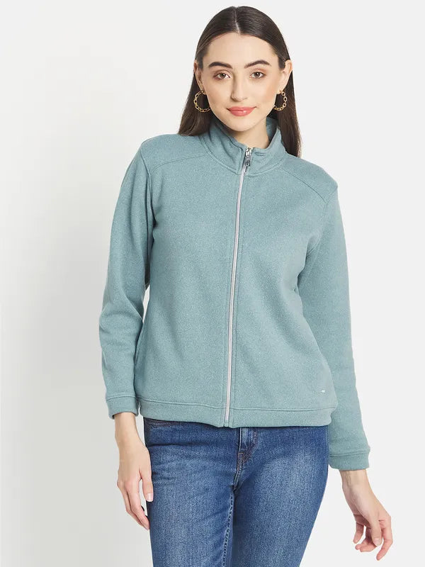 Mettle Women Blue Sweatshirt