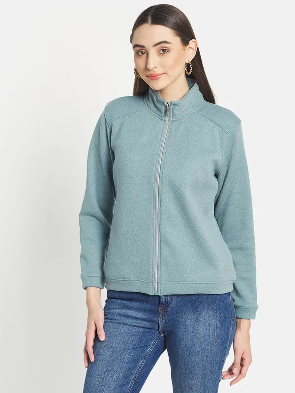 Mettle Women Blue Sweatshirt