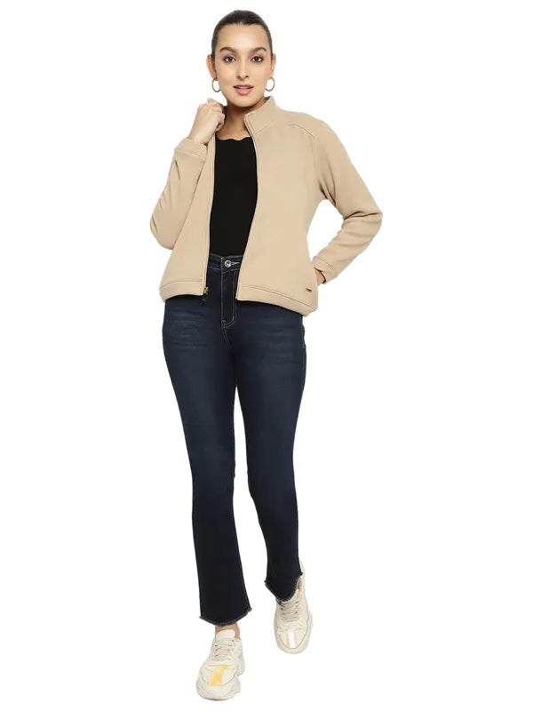 Mettle Women Cream-Coloured Sweatshirt