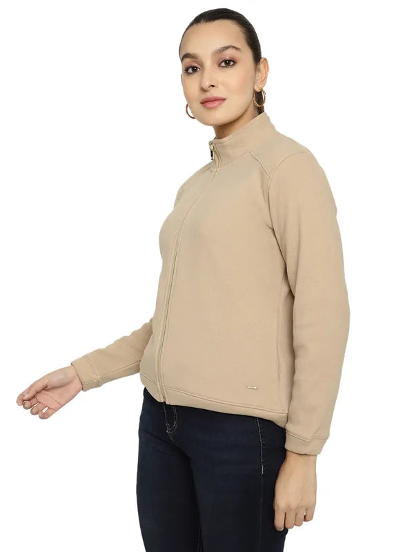 Mettle Women Cream-Coloured Sweatshirt