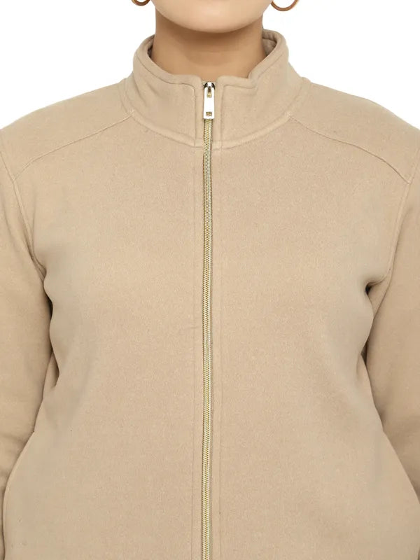 Mettle Women Cream-Coloured Sweatshirt