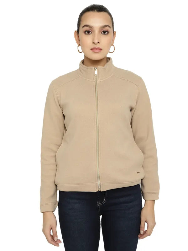 Mettle Women Cream-Coloured Sweatshirt