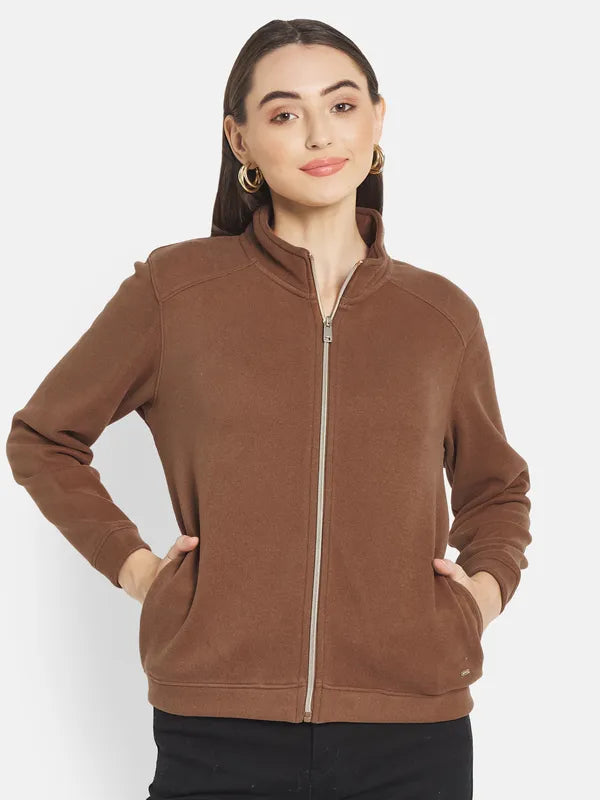 Mettle Women Brown Sweatshirt