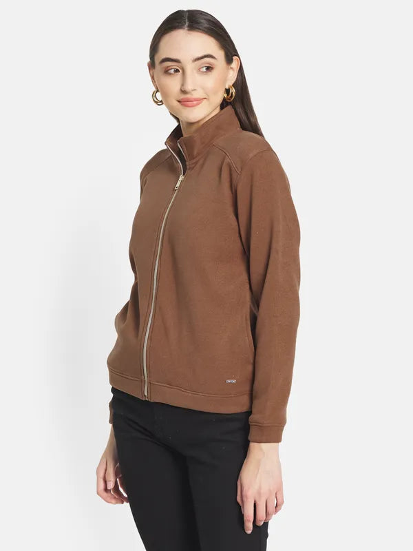 Mettle Women Brown Sweatshirt