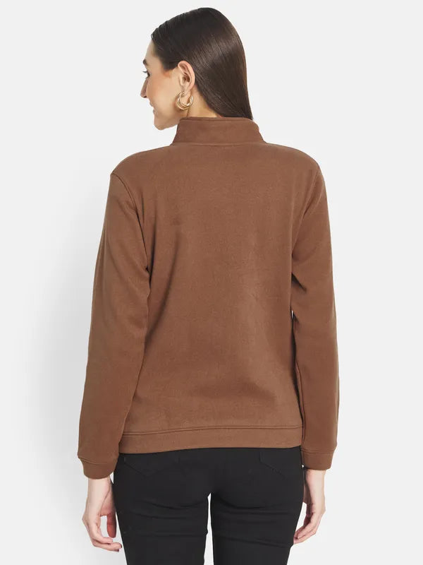 Mettle Women Brown Sweatshirt