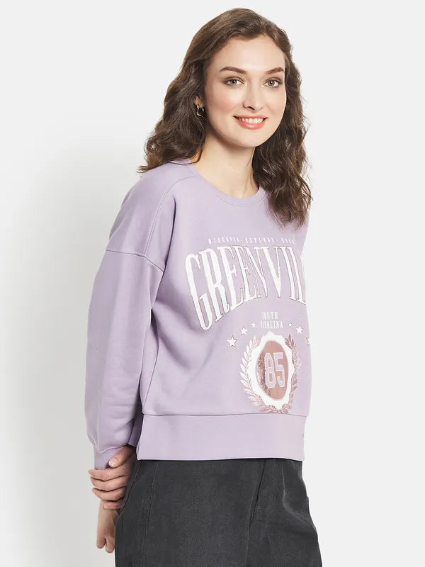 Women Printed Cotton Sweatshirt