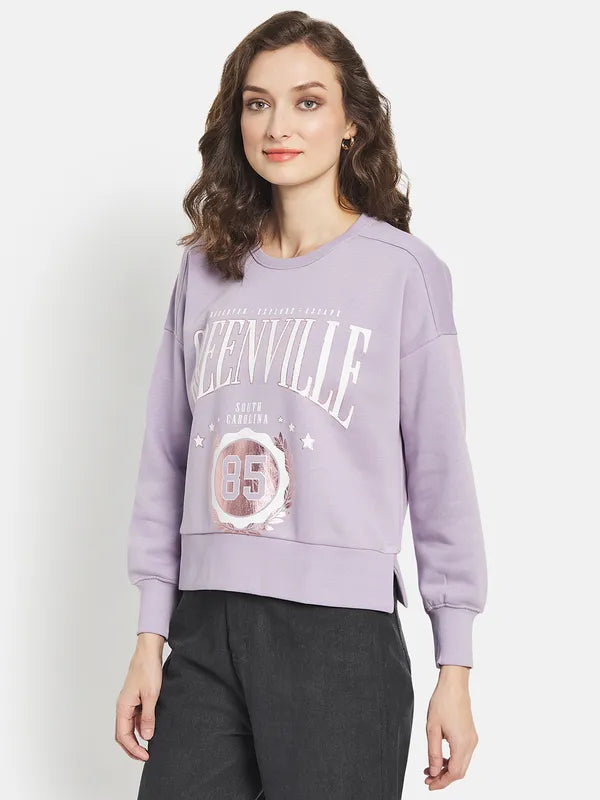 Women Printed Cotton Sweatshirt