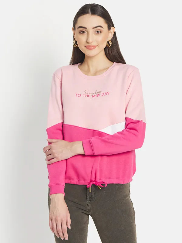 Mettle Women Pink Sweatshirt