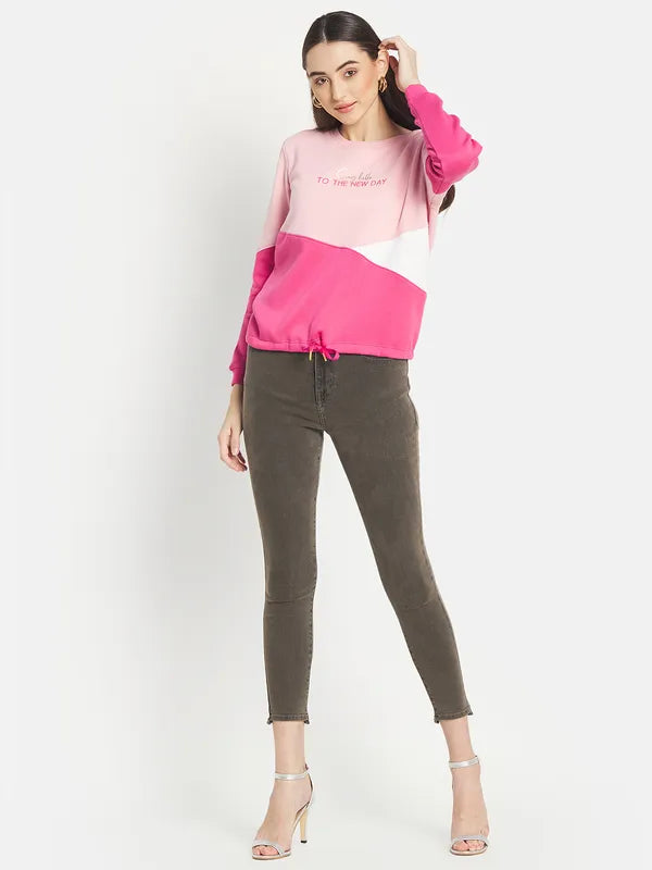 Mettle Women Pink Sweatshirt