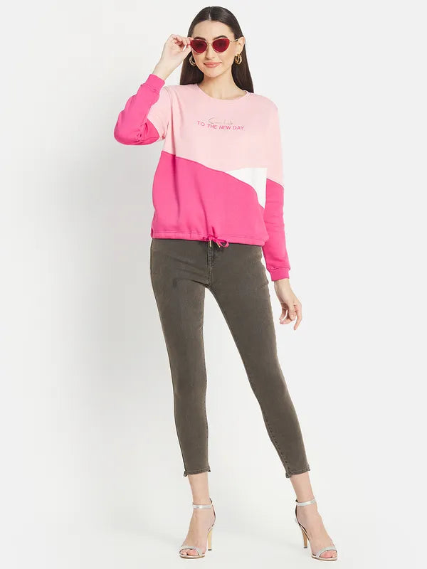 Mettle Women Pink Sweatshirt