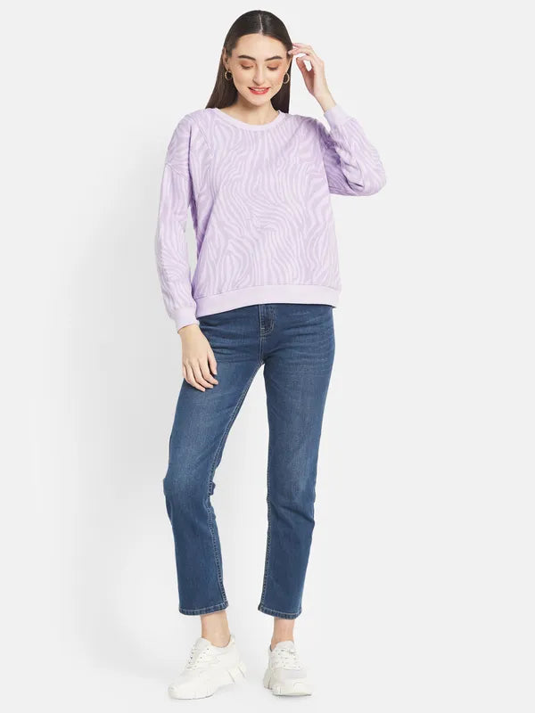 Mettle Women Purple Sweatshirt