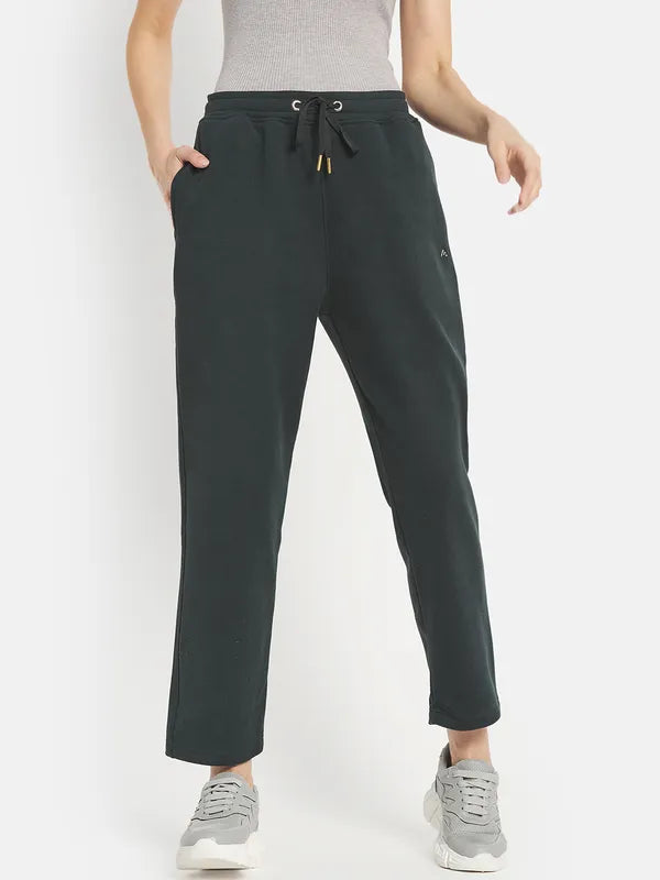 Women Solid Cotton Track Pants