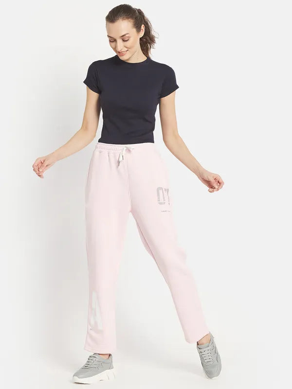 Women Solid Cotton Track Pants