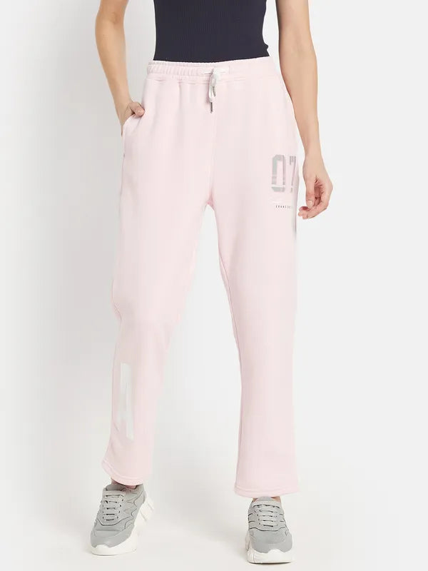 Women Solid Cotton Track Pants