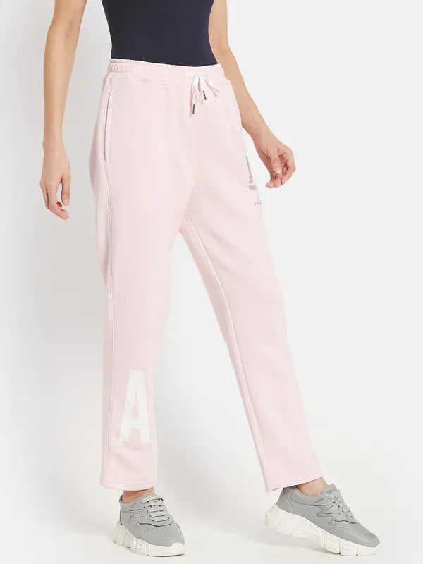 Women Solid Cotton Track Pants