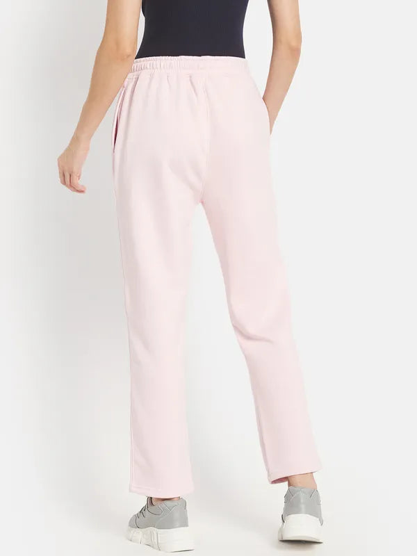 Women Solid Cotton Track Pants