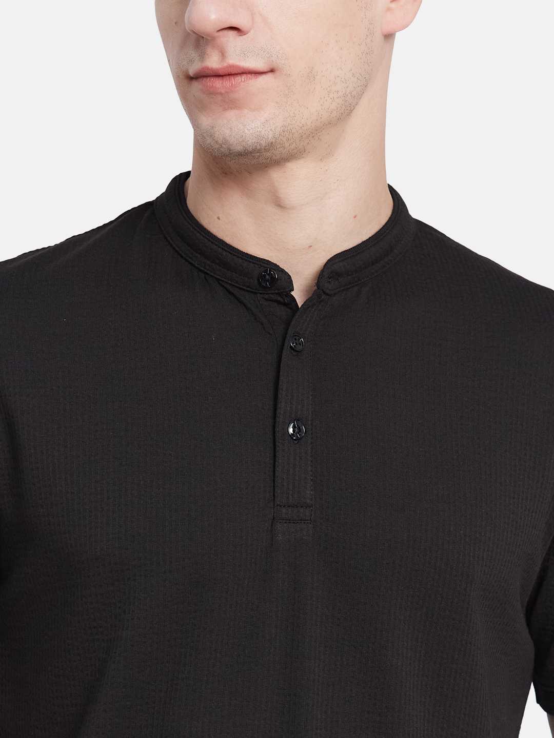 Octave Men Mandarin Collar T-shirt