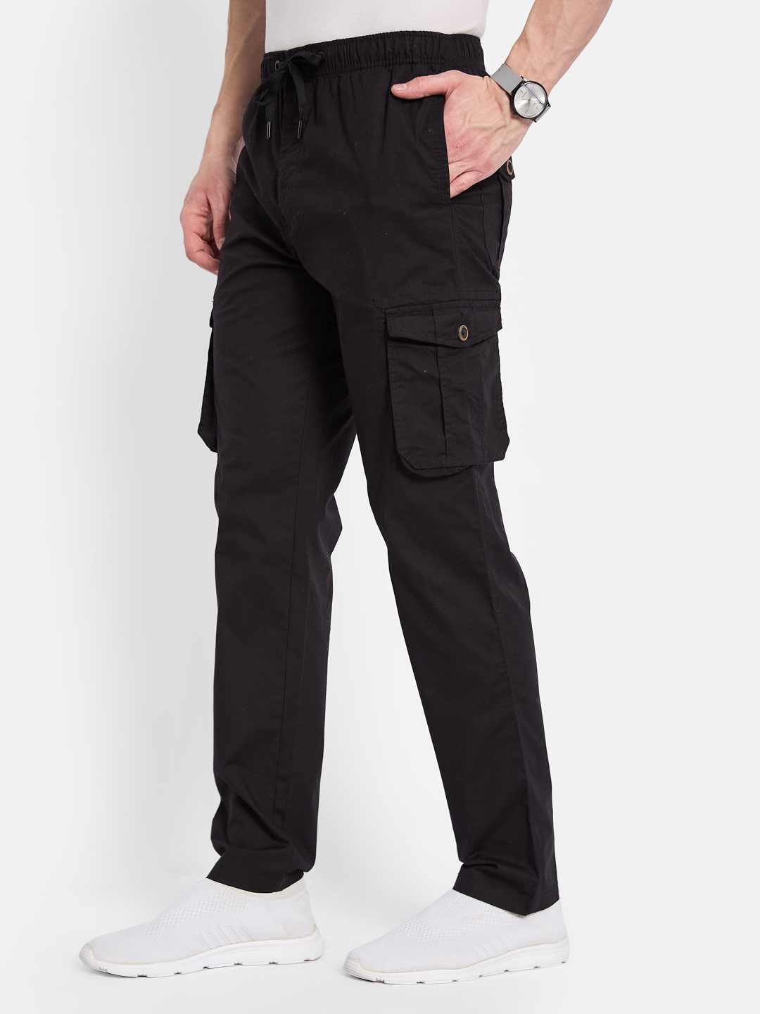 Octave Cotton Mid-Rise Trousers