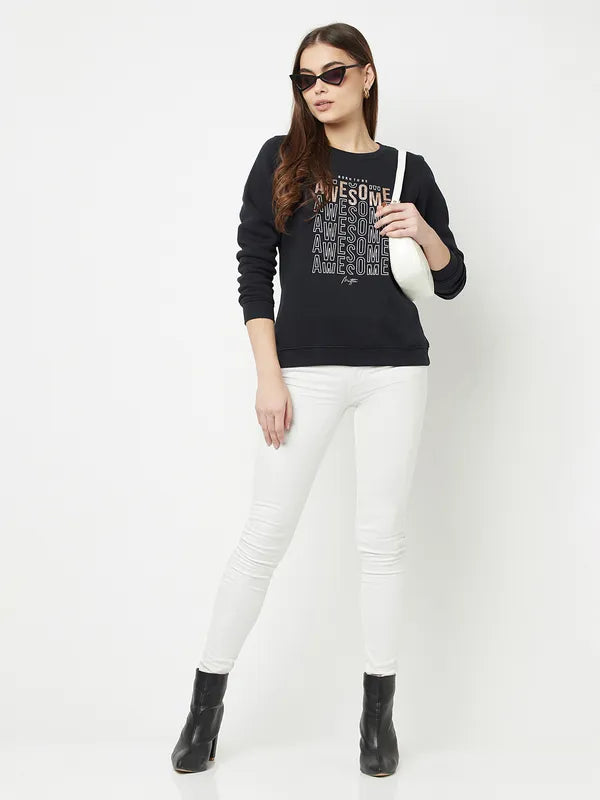 Women Navy Sweatshirts