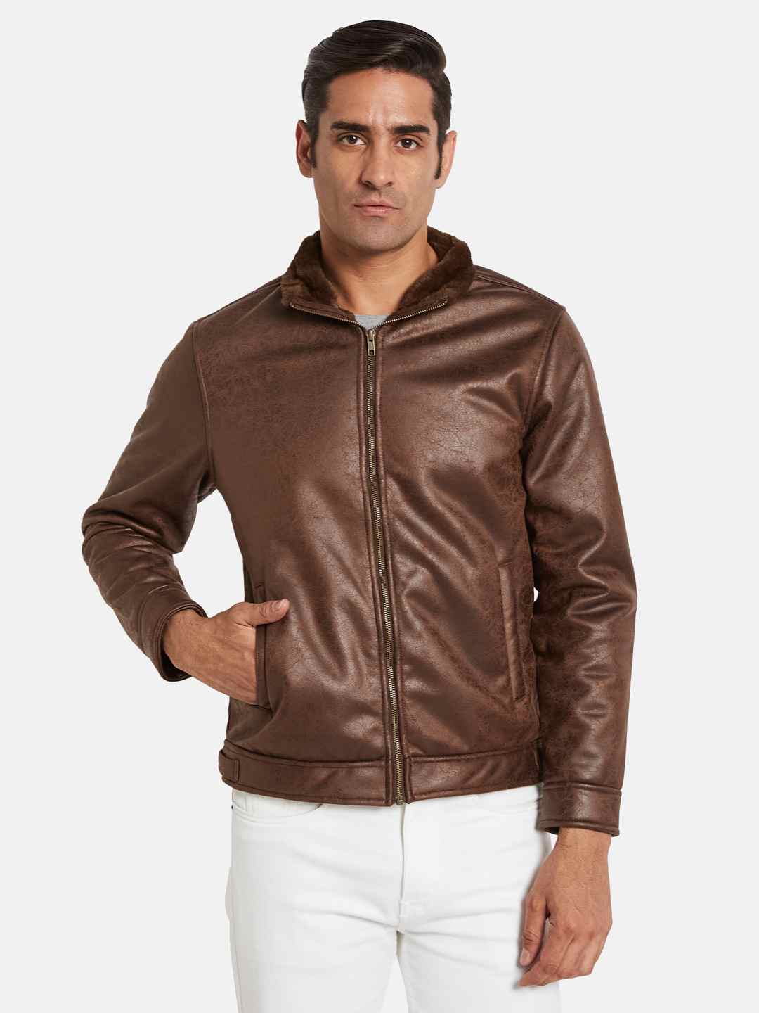 METTLE Men Suede Jacket