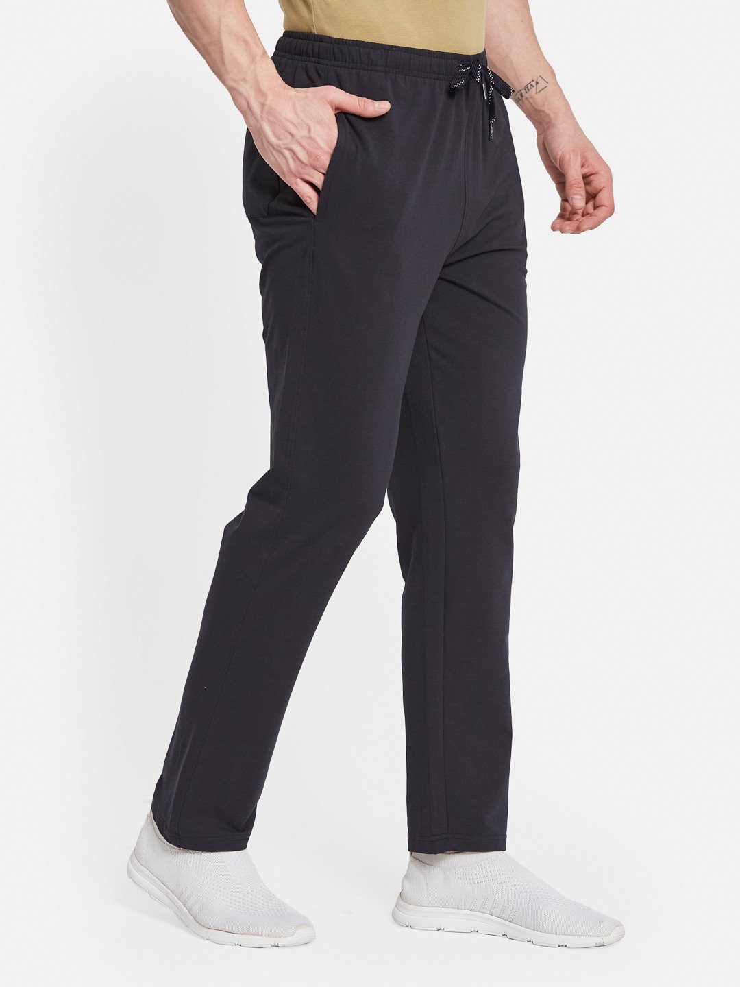 Octave Men Cotton Mid Rise Track Pants