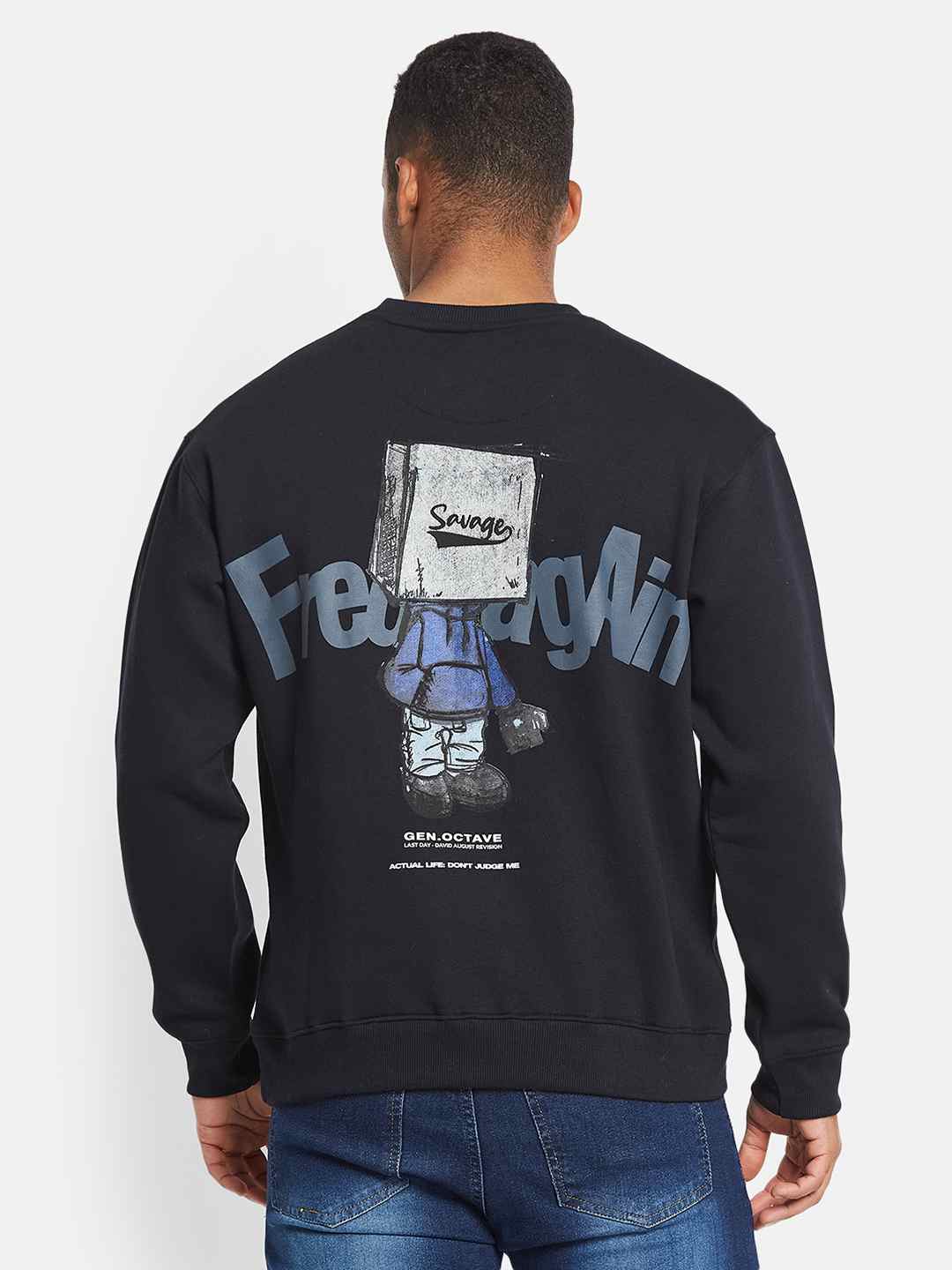 Octave Men Graphic Printed Sweatshirt